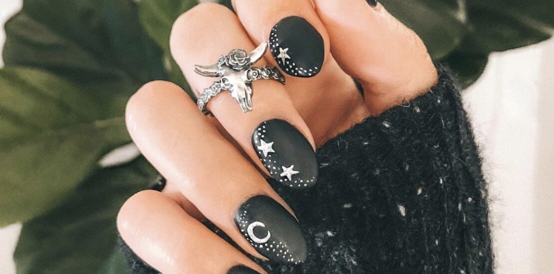 Moon Nail Art Stars