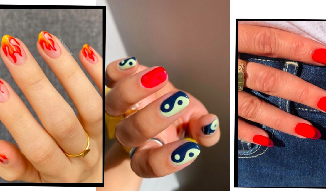 Fun And Bright Star Nails For Festivals